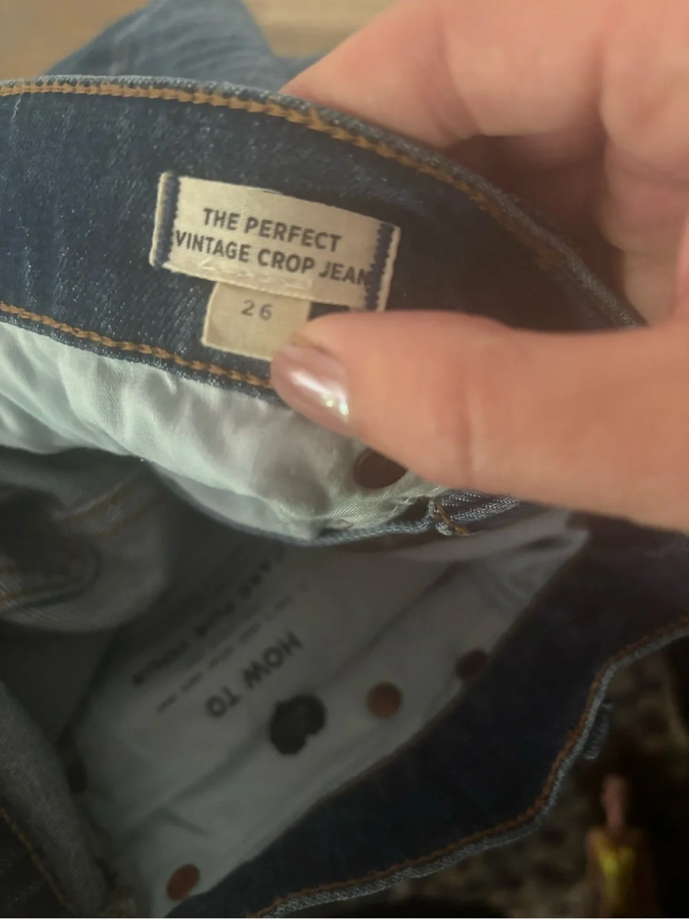 Madewell The Perfect Vintage Crop Jean Button-Fly Size 26